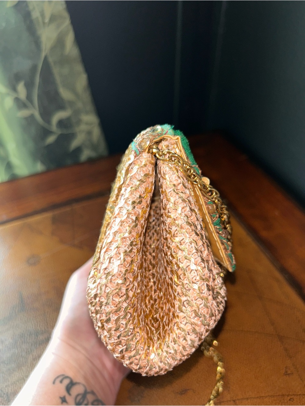 Bridal Potli Bag: Beaded Indian Wedding Purse -EUC- - Picture 11 of 14